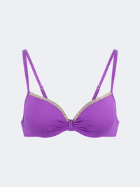 Oil And Gaz Stylish Women Beach Shelf Bra Purple