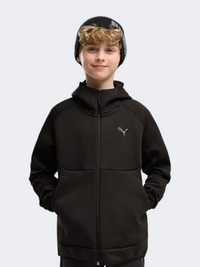 Puma Pumatech Elevated Full Zip Boys Lifestyle Hoody Black