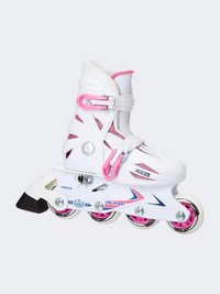 Roces Orlando Iii Girls Skating Roller Skates White/Pink