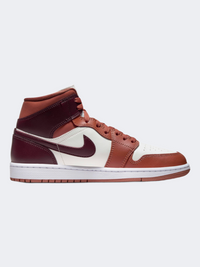 Nike Air Jordan 1 Mid Women Lifestyle Shoes Peach/Sail/White