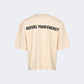 Oil And Gaz Oversized Unisex Lifestyle T-Shirt Light Yellow