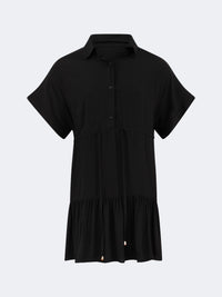 Top Ten Chic Women Beach  Linen Dress Black