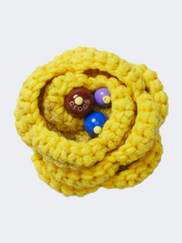 Crocs Yellow Crochet Floral Unisex Lifestyle Pins Multicolor