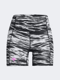 Under Armour Project Rock Lets Go Bench To Beach Printed Women Training Short Black/Vivid Magenta
