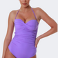 Bluepoint Solids Women Beach Monokini Purple