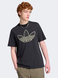Adidas Trefoil Infill Men Originals T-Shirt Black