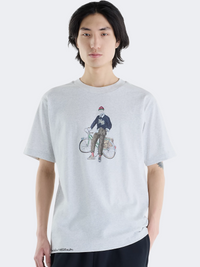 New Balance Varsity Bike Men Lifestyle T-Shirt Ash Heather
