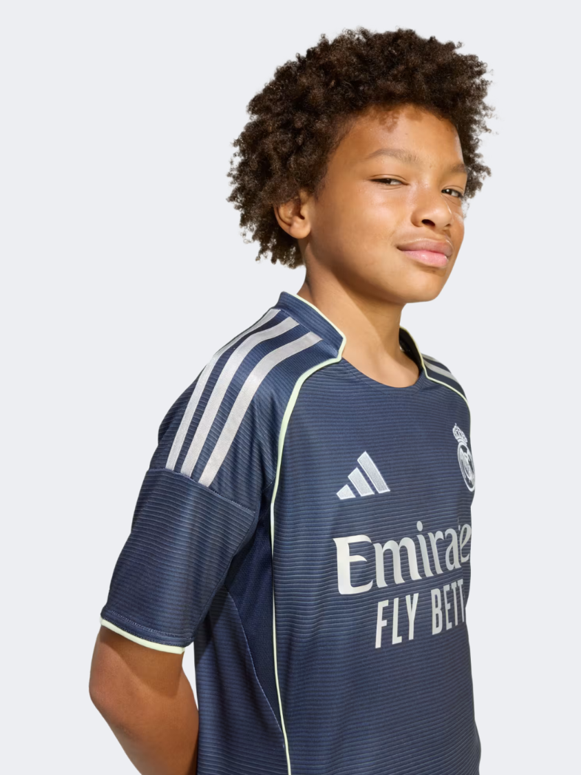Adidas Real Madrid 25/26 Away Jersey Little-Boys Football T-Shirt Legend Ink