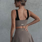 Wiskii High-Waist A-Line Tennis Women Sportswear Skirt Almond Butter