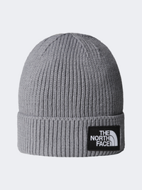 The North Face Logo Box Unisex Lifestyle Beanie Medium Grey Heather