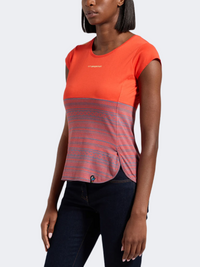 La Sportiva Lidra Women Climbing T-Shirt Cherry/Moonlight