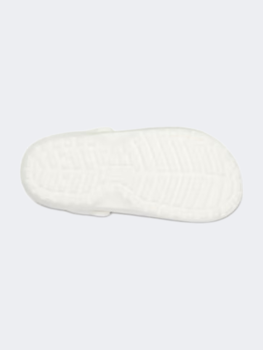 Crocs Classic Lined Unisex Lifestyle Slippers White/Grey