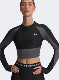 Under Armour Heatgear Rib Women Training Long Sleeve Black