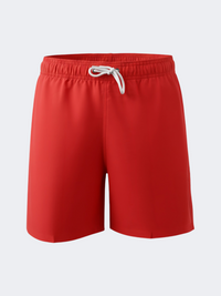 Oil & Gaz Breathable Men Beach Solid Swim Short Red