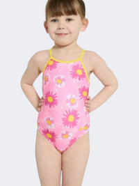 Zoggs Yaroomba Floral Girls Swim Monokini Holi/Pink