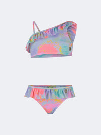 Oil And Gaz Colorful Kids-Girls Beach Bikini Set Multi Color