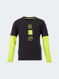 Erke Kids Lifestyle Long Sleeve Black/Yellow