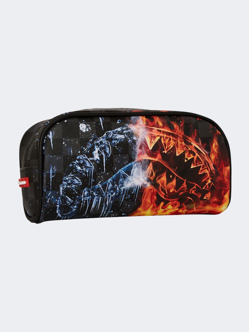 Spray Ground Fire And Ice Shark Men Lifestyle Case Black/Orange/Blue
