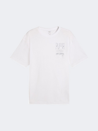 Puma Graph Train Illustrative Relaxed Men Training T-Shirt White