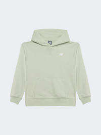 New Balance French Terry Small Logo Kids-Girls Lifestyle Hoody Silver Moss
