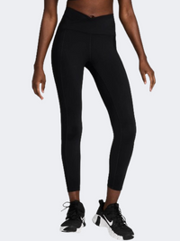 Nike One High Rise Wrap Women Training Tight Black/Grey