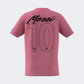 Adidas Messi Name & Number Graphic Kids-Boys Football T-Shirt Easy Pink