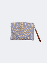 Amelie Straw Women Beach Bag Light Blue