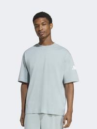 Adidas Essentials 3 Bar Logo Men Sportswear T-Shirt Wonder Sage/White