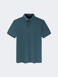 Erke Micro Collar Men Tennis Polo Short Sleeve Island Green