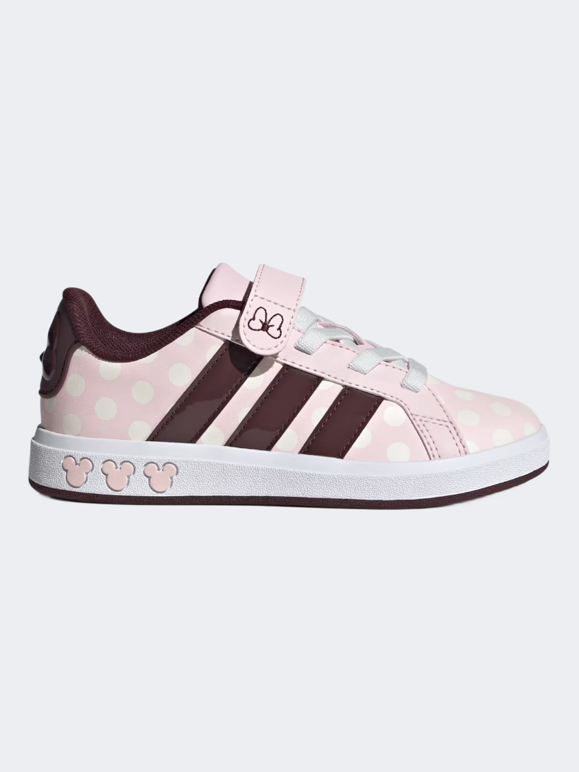 Adidas Disney Minnie Mouse Grand Court Ps-Girls Sportswear Shoes Pink/Ruby/White