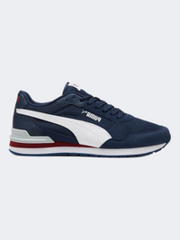 Puma St Runner V4 Mesh Men Lifestyle Shoes Navy/White/Red/Gray
