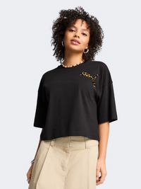Puma Leo Luxe Women Lifestyle T-Shirt Black