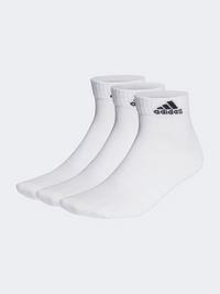 Adidas Thin And Light Ankle 3 Pairs Unisex Sportswear Sock White/Black