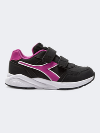 Diadora Falcon 5 Sl Jr V Ps-Girls Running Shoes Black/Rose