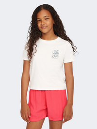 Oneill Short Graphic Girls Lifestyle T-Shirt Snow White