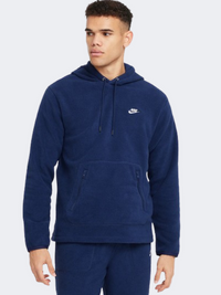 Nike Club Men Lifestyle Hoody Navy/White