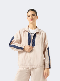 Nike Sportswear Oversized Windrunner Women Lifestyle Jacket Silt Red/Navy/Sail