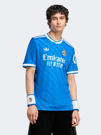 Adidas Real Madrid 25/26 Third Jersey Men Football T-Shirt Blue Bird