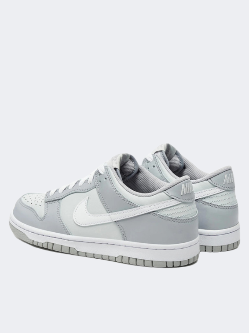 Nike Dunk Gs Boys Lifestyle Shoes Platinum White/Grey