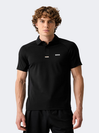 Hugo Boss Paddy Active Men Tennis Polo Short Sleeve Black