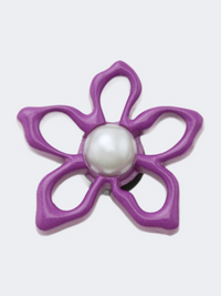 Crocs Meta Purple Floral Unisex Lifestyle Pins Multicolor