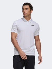 Adidas Club Pique Men Tennis Polo Short Sleeve White/Black