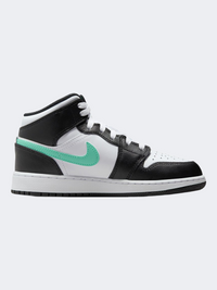 Nike Air Jordan 1 Mid Kids Lifestyle Shoes Green Glow/Black
