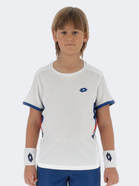 Lotto Squadra Iii Kids-Boys Tennis T-Shirt Bright White