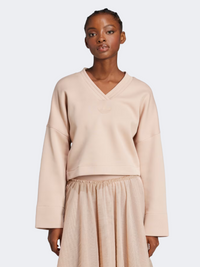 Adidas Deep V Women Original Sweatshirt Ash Pearl