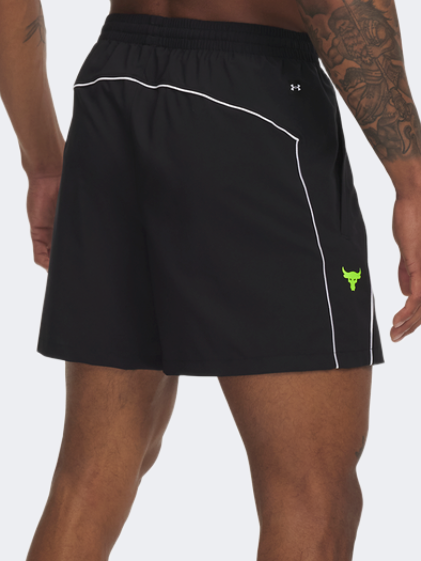 Under Armour Project Rock Men Training Short Black/White/Green