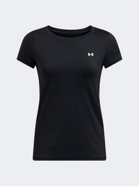 Under Armour Heatgear Armour Racer Short Sleeve Women Training T-Shirt Black/Silver
