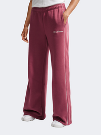Nike Studio Fleece Medium Weight Mid Rise Women Lifestyle Pant Pink Smoke/Sail