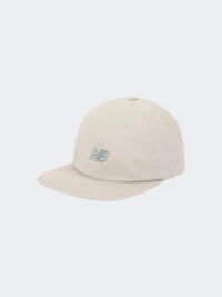 New Balance 6 Panel Deconstruct Flat Brim Unisex Lifestyle Cap Timberwolf