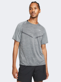 Nike Df Techknit Men Running T-Shirt Black/Smoke Grey